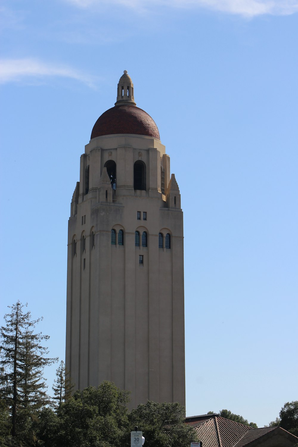 a very tall building with a clock on the top