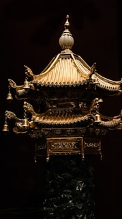 A beautifully crafted accessory featuring auspicious symbols.