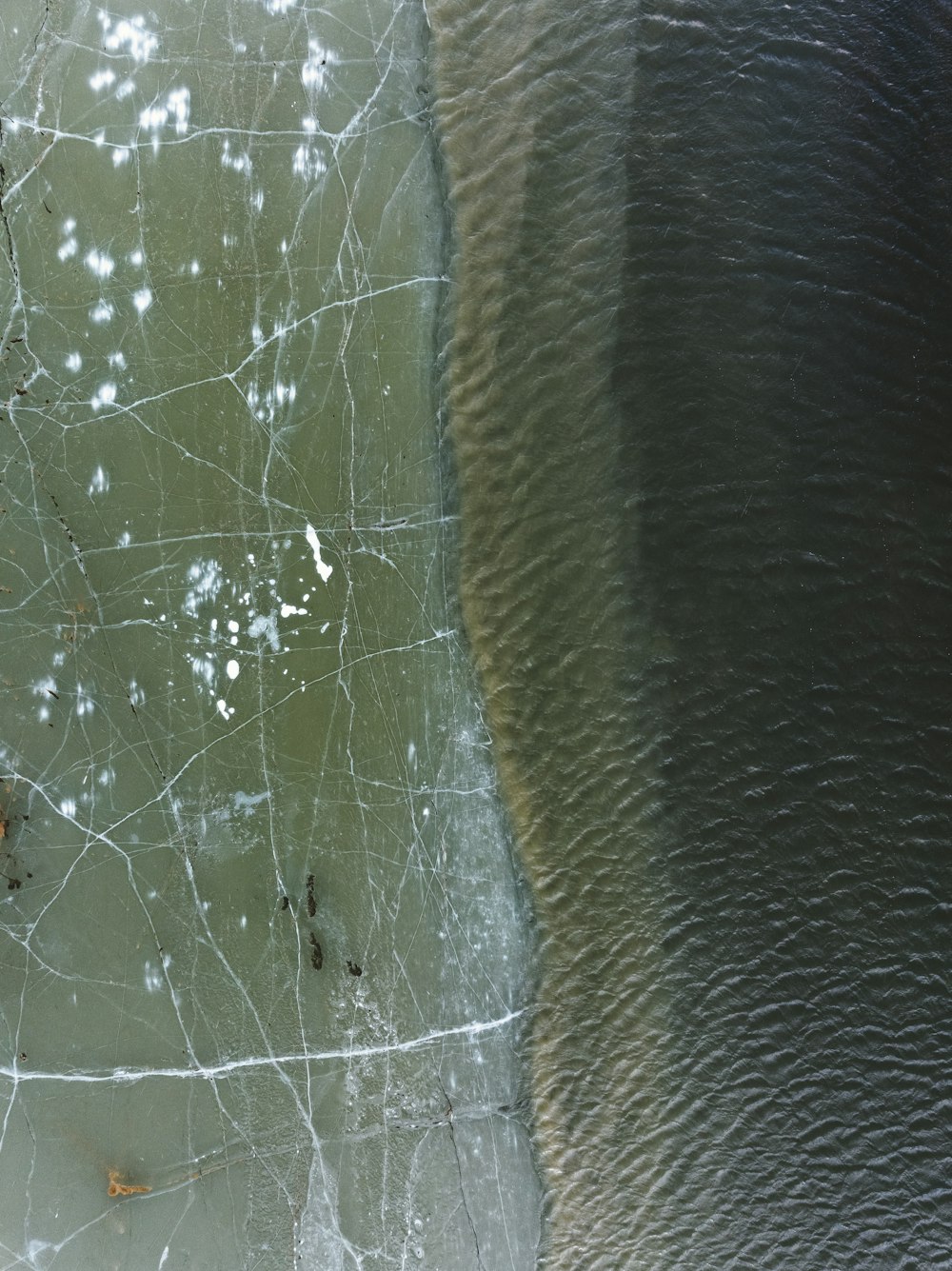 a close up of a piece of glass