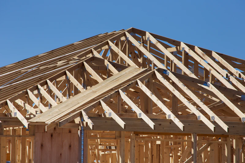 Single-family home under construction