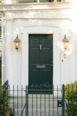 A sturdy, stylish front door with a classic design that enhances curb appeal.