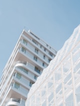 Sunlit modern Berlin building showcasing clean lines and minimalist design.