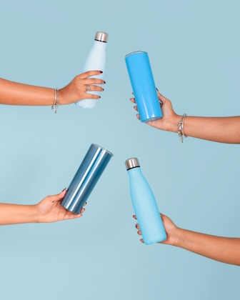 Water bottles carried together