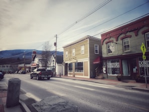 An authentic small-town Idaho street scene with local residents going about their day.