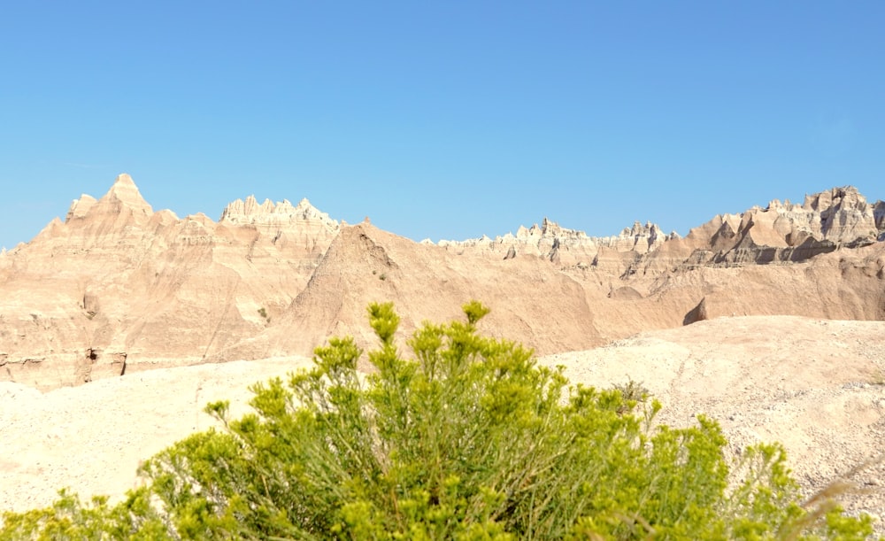 a view of a mountain range from a distance