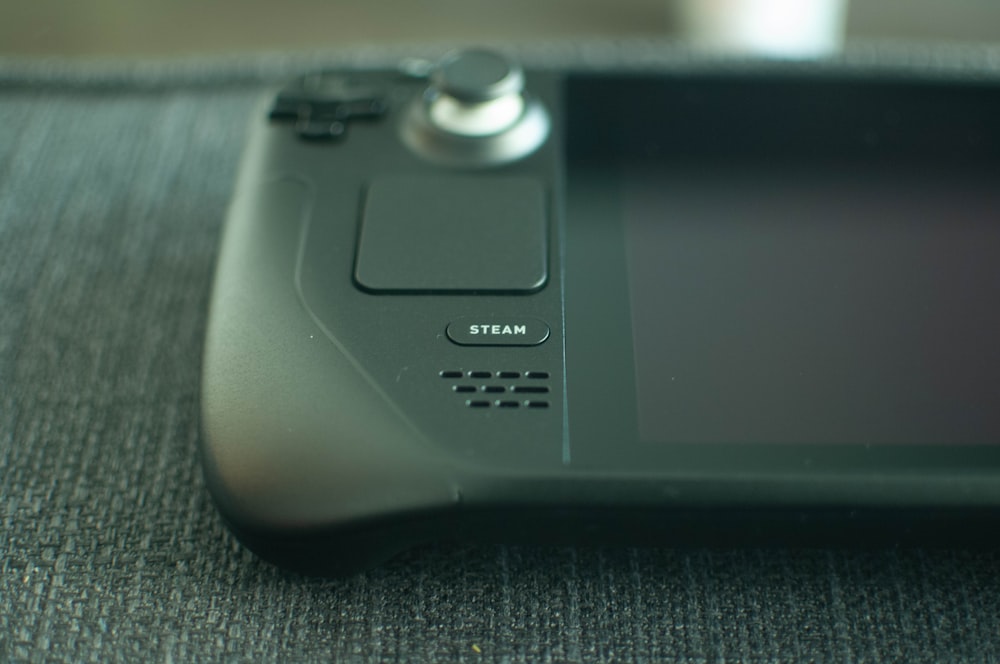 a close up of a video game controller