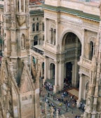 The Avenues complex captured bustling with activity and intricate architectural details.