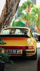 A beautifully restored vintage Porsche 911.