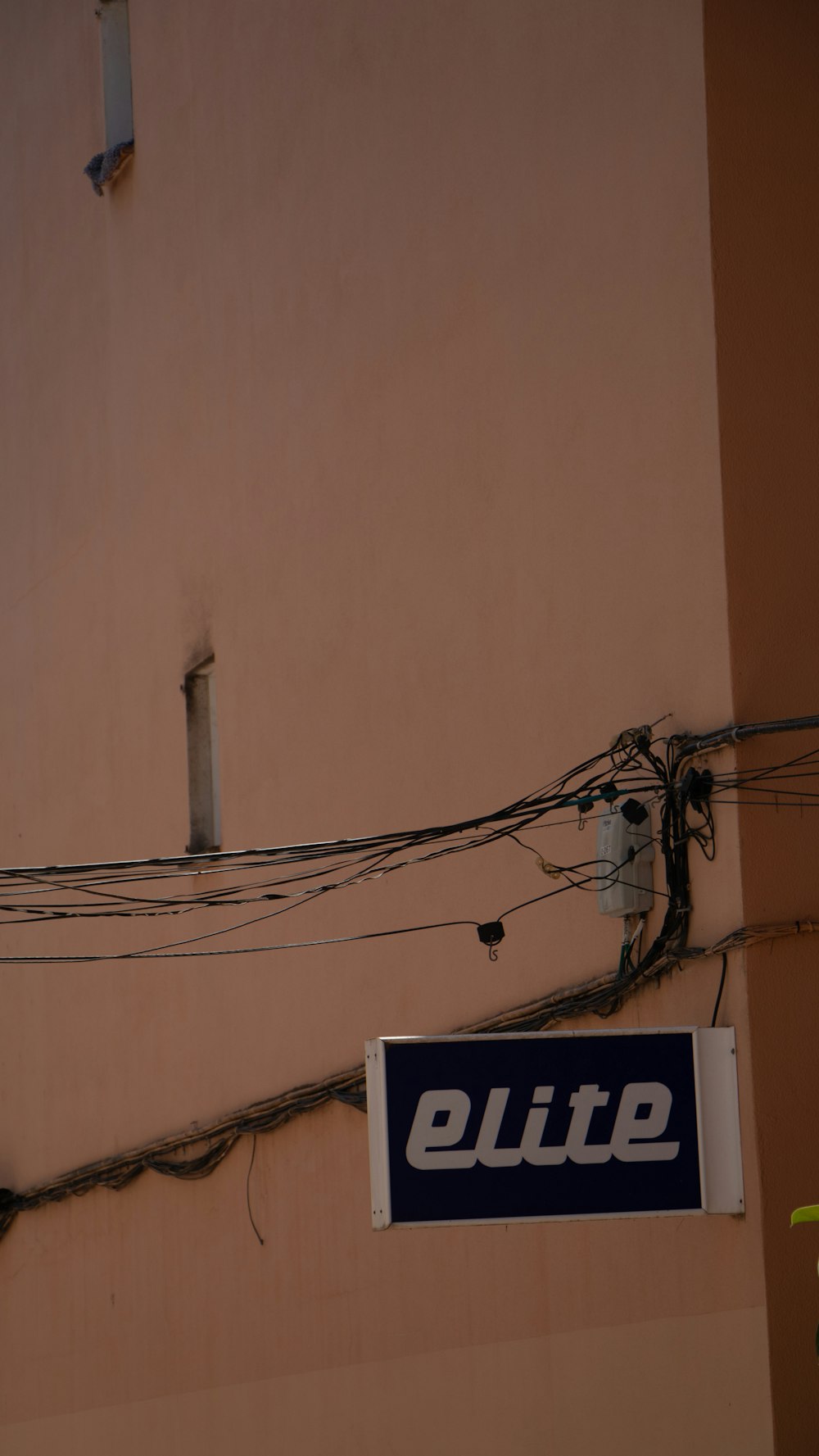 a sign on the side of a building