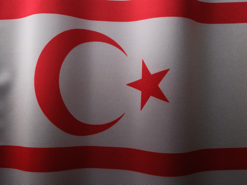 a close up of the flag of the country of turkey