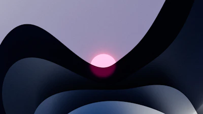 An abstract representation of earth orbits intertwining with Hebrew script glowing faintly.