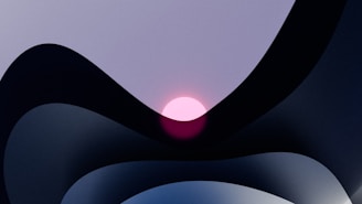 An abstract depiction of lunar helium-3 particles glowing softly against a dark background