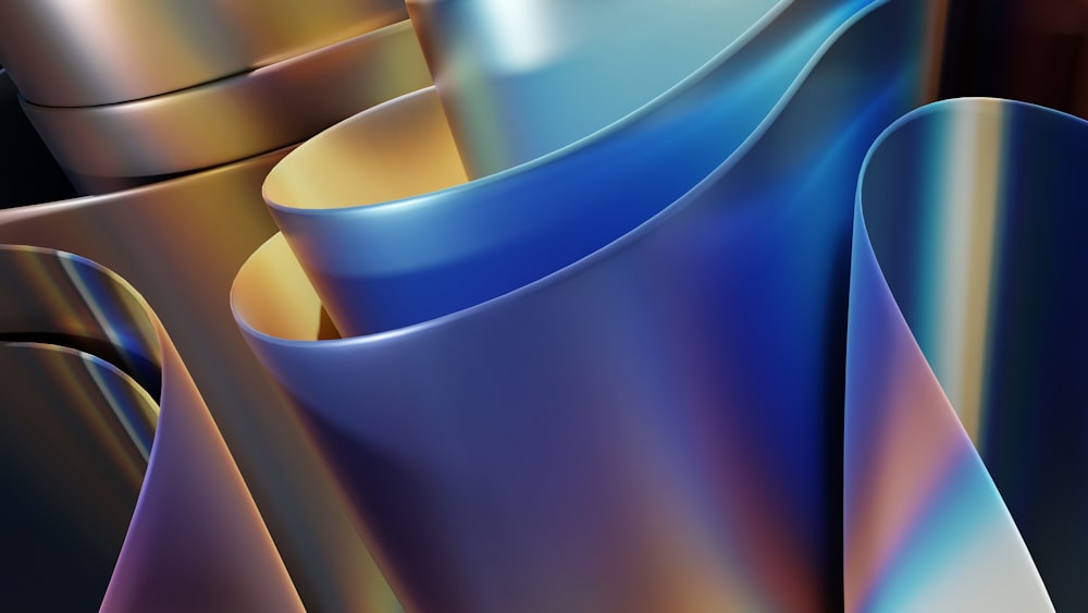 a close up of a metal object with a blurry background