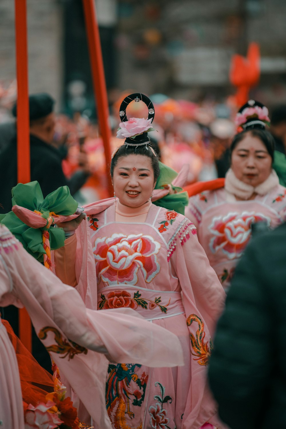 a group of women dressed in oriental clothing