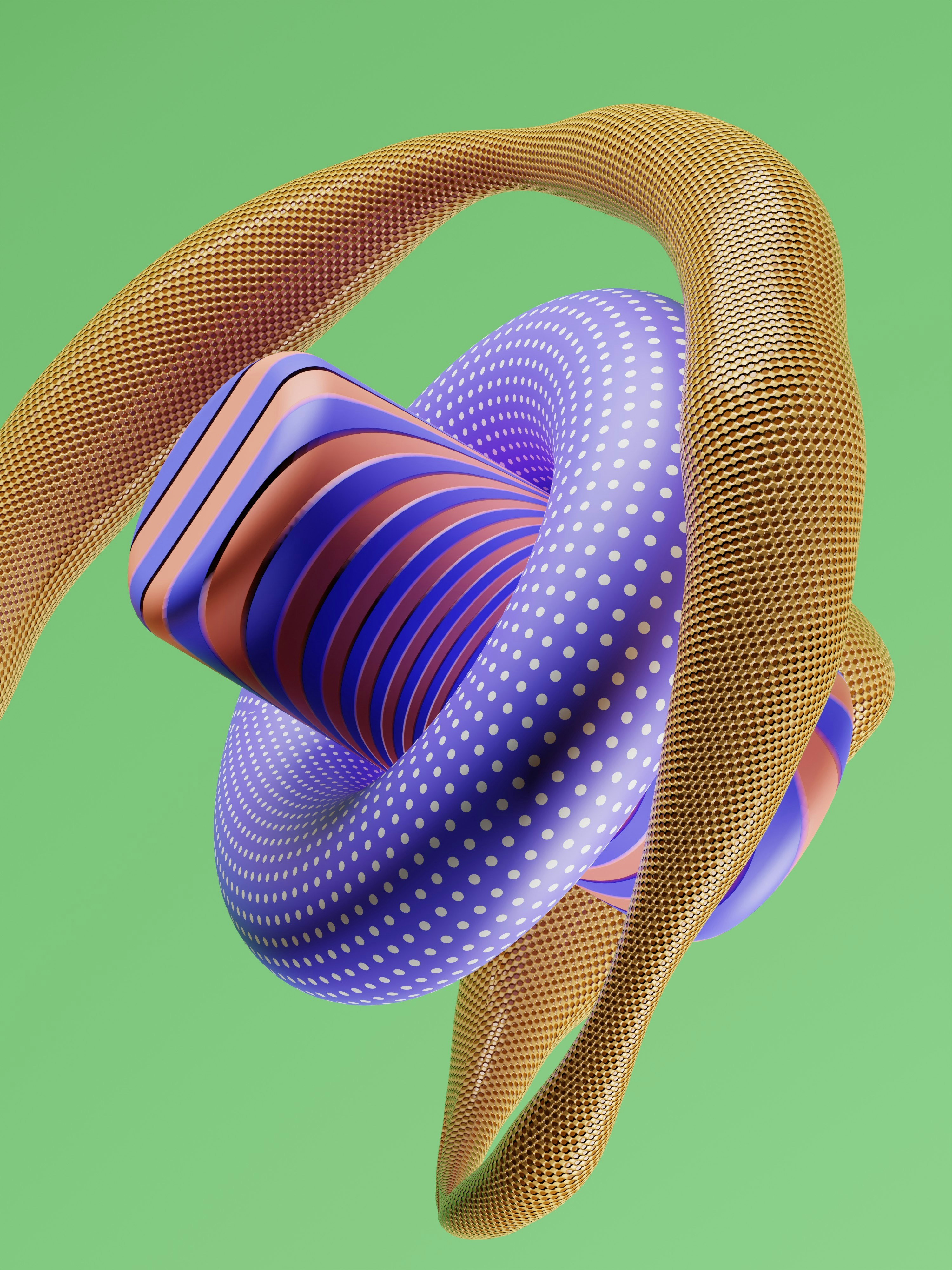 a computer generated image of a colorful object