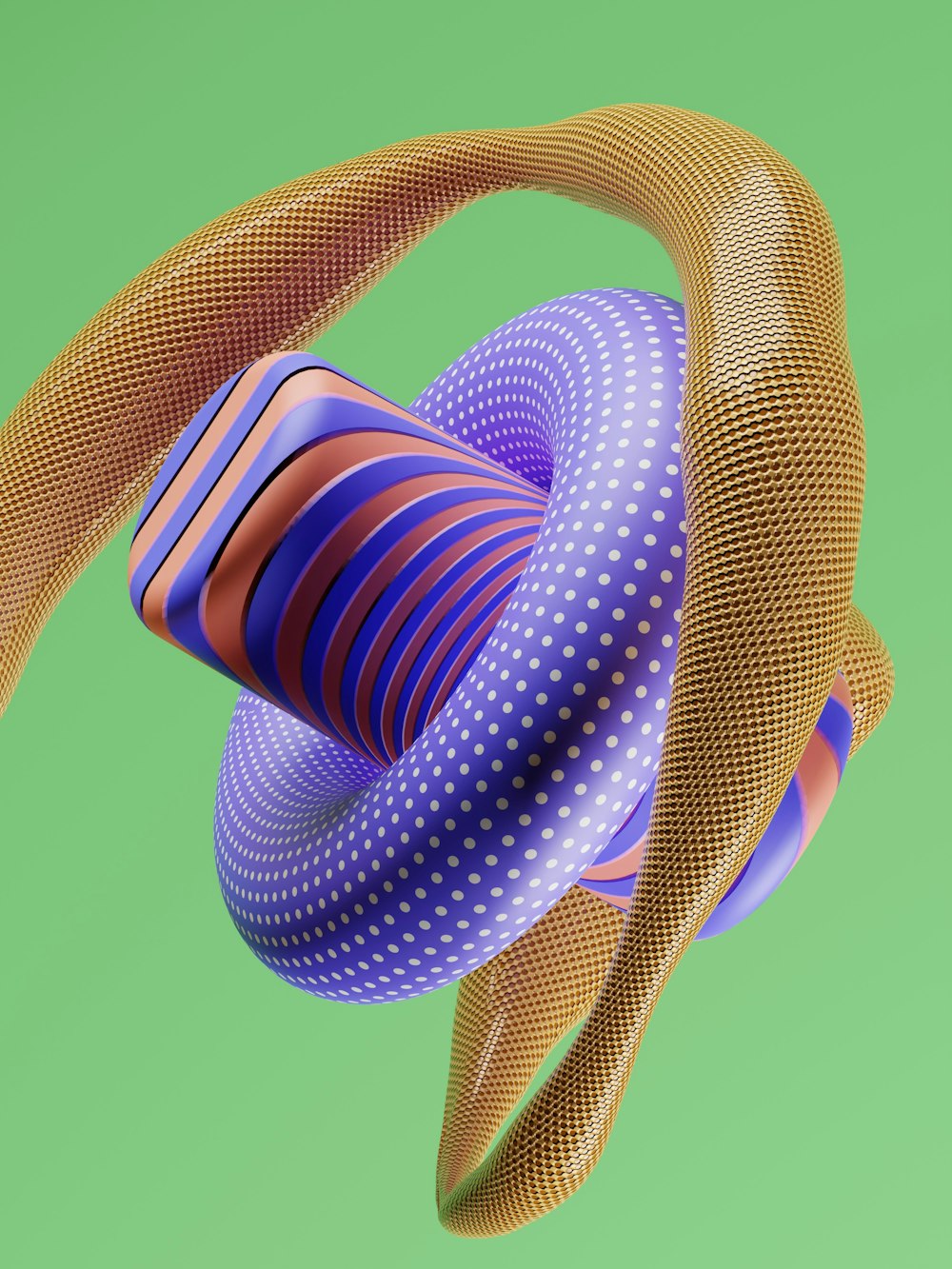 Una imagen generada por computadora de un objeto colorido