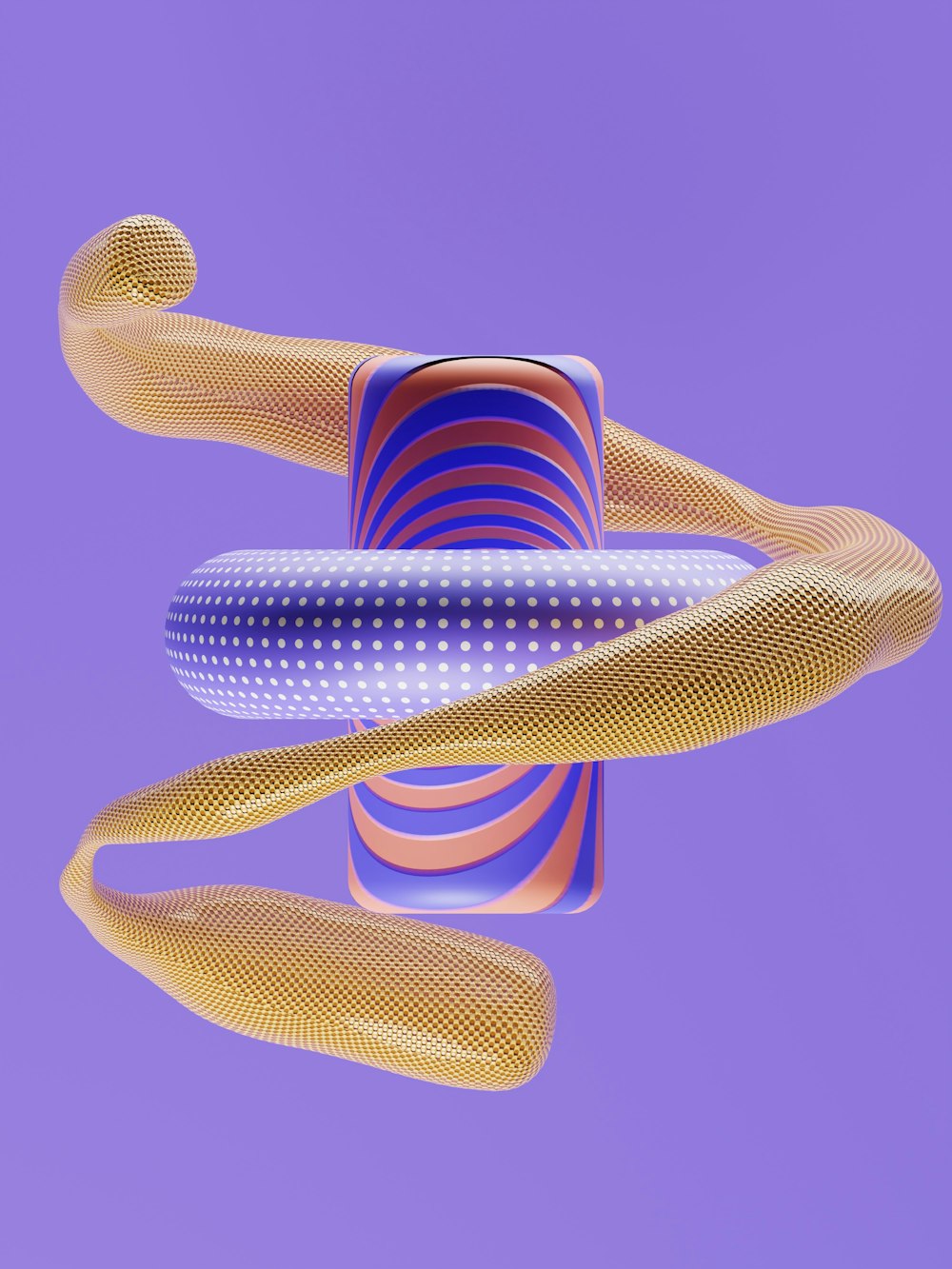 a computer generated image of a curved object