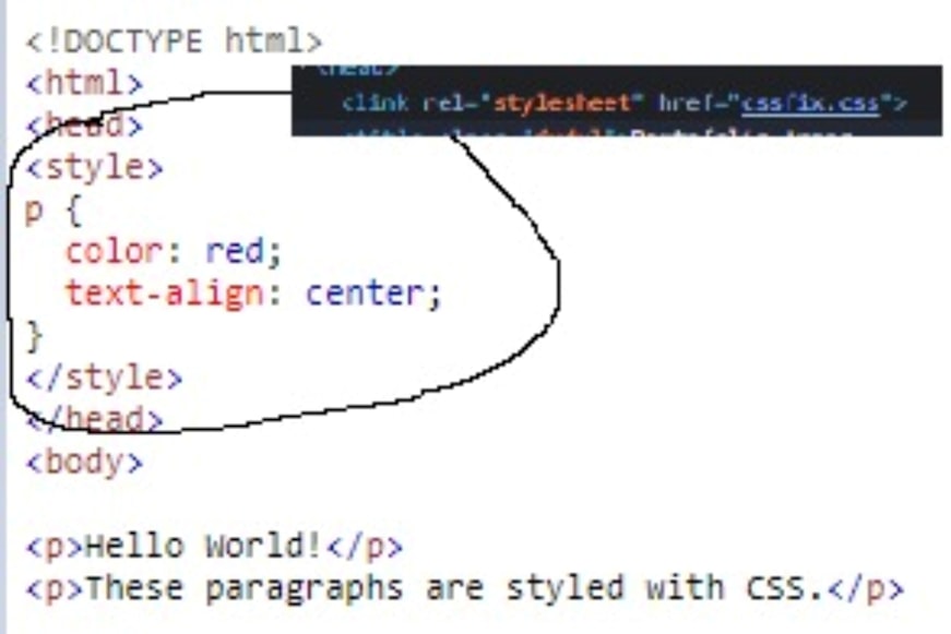 Adding CSS on .html Document