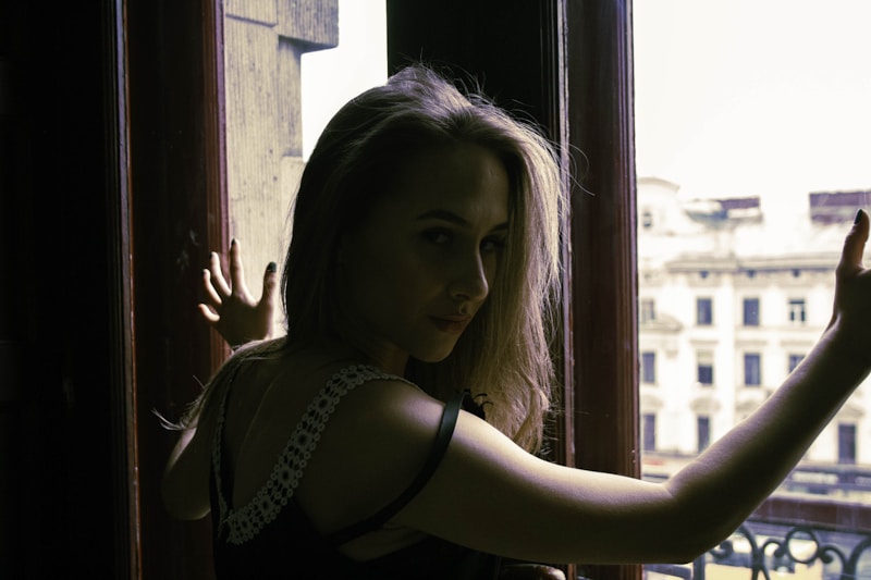 Beautiful silhouette by window light