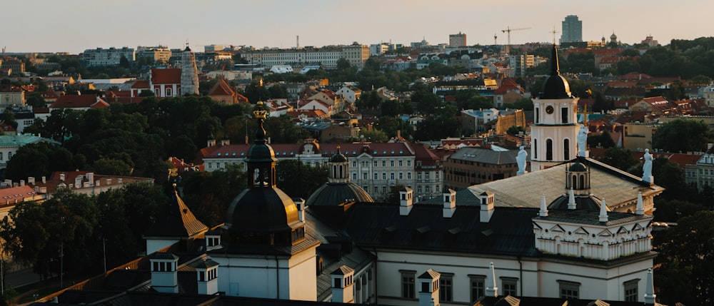 a view of a city from a high point of view