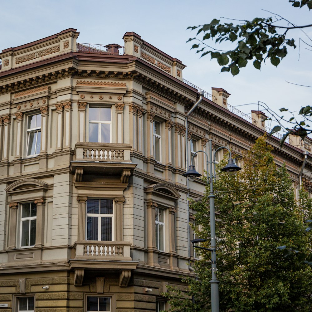 a building with a clock on the front of it