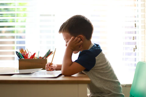 Classroom setup with adaptive learning tools for special education students