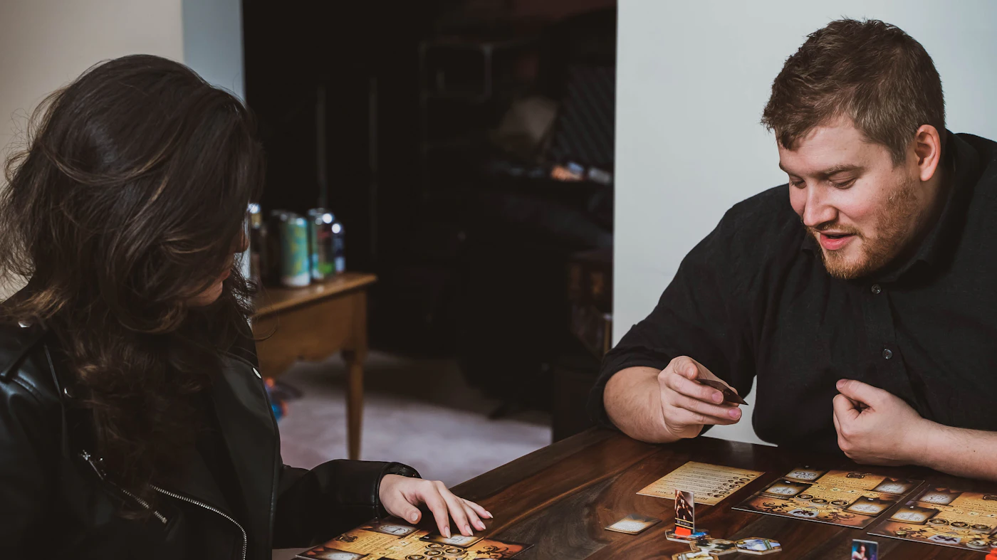 Guests playing Lotería at Social Plaza