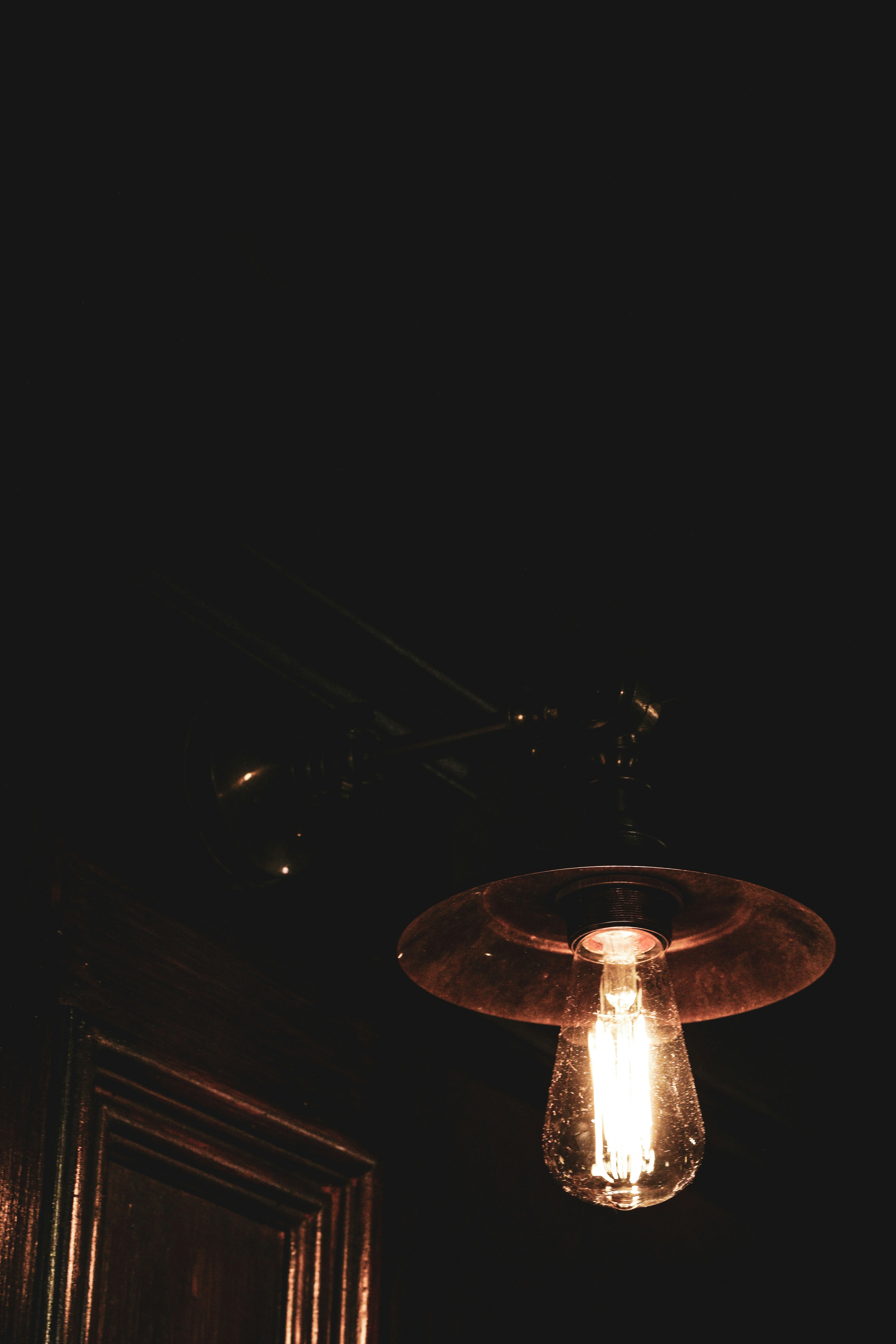 Vintage Brass Pendant Light