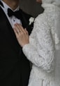 a man and a woman dressed in black and white