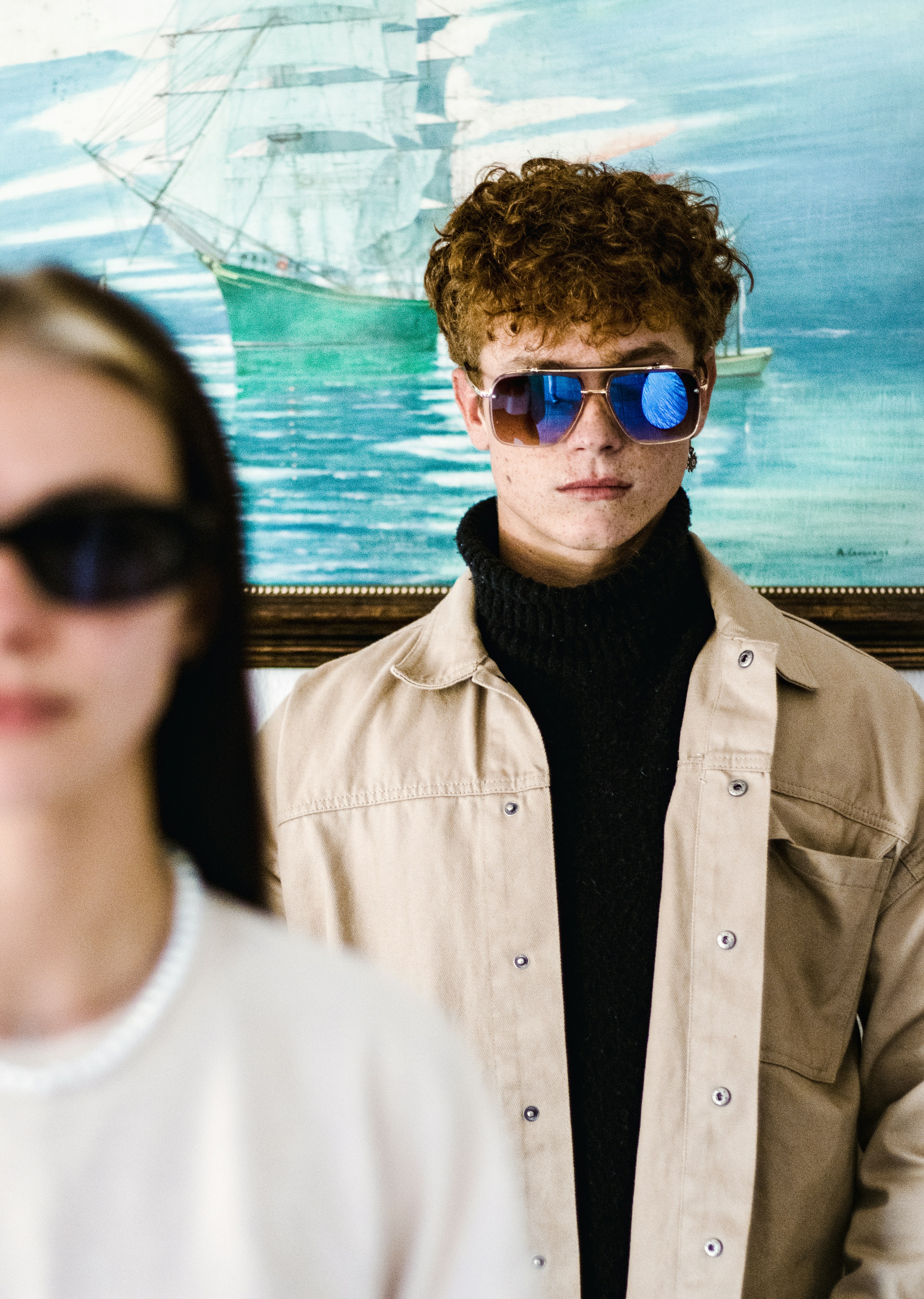 Man and woman, sunglasses
