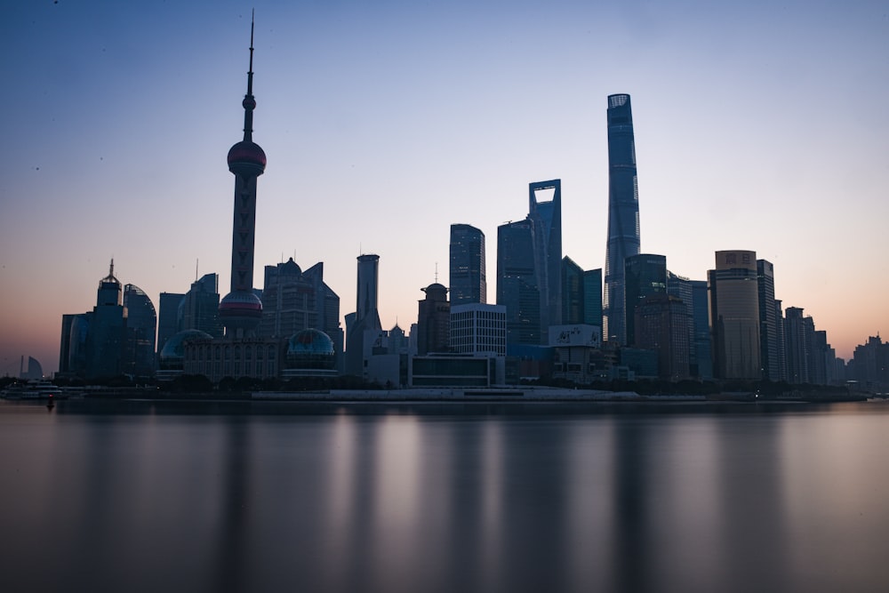 the skyline of a large city with a lot of tall buildings