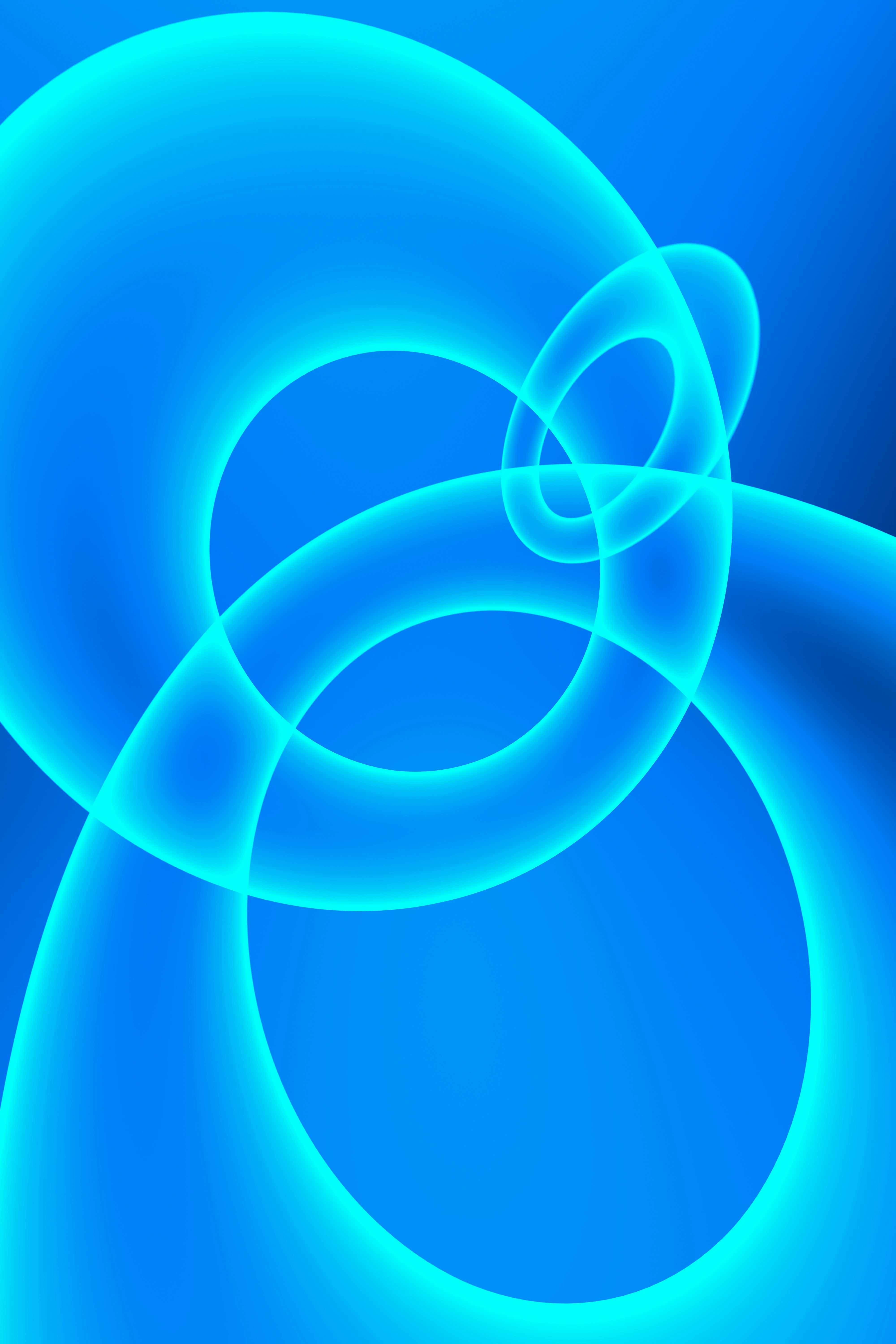 a computer generated image of a blue spiral