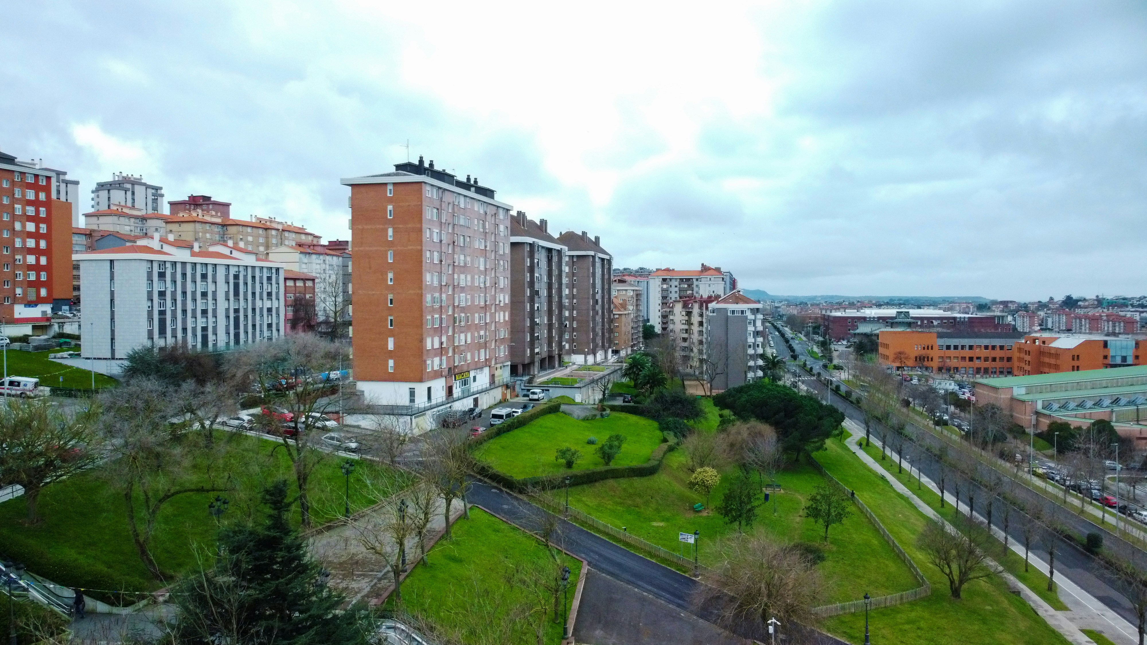 a view of a city from a high point of view