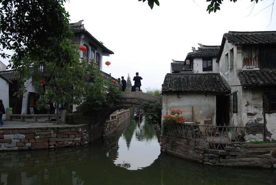 Zhouzhuang water town - canal bridge Suzhou region