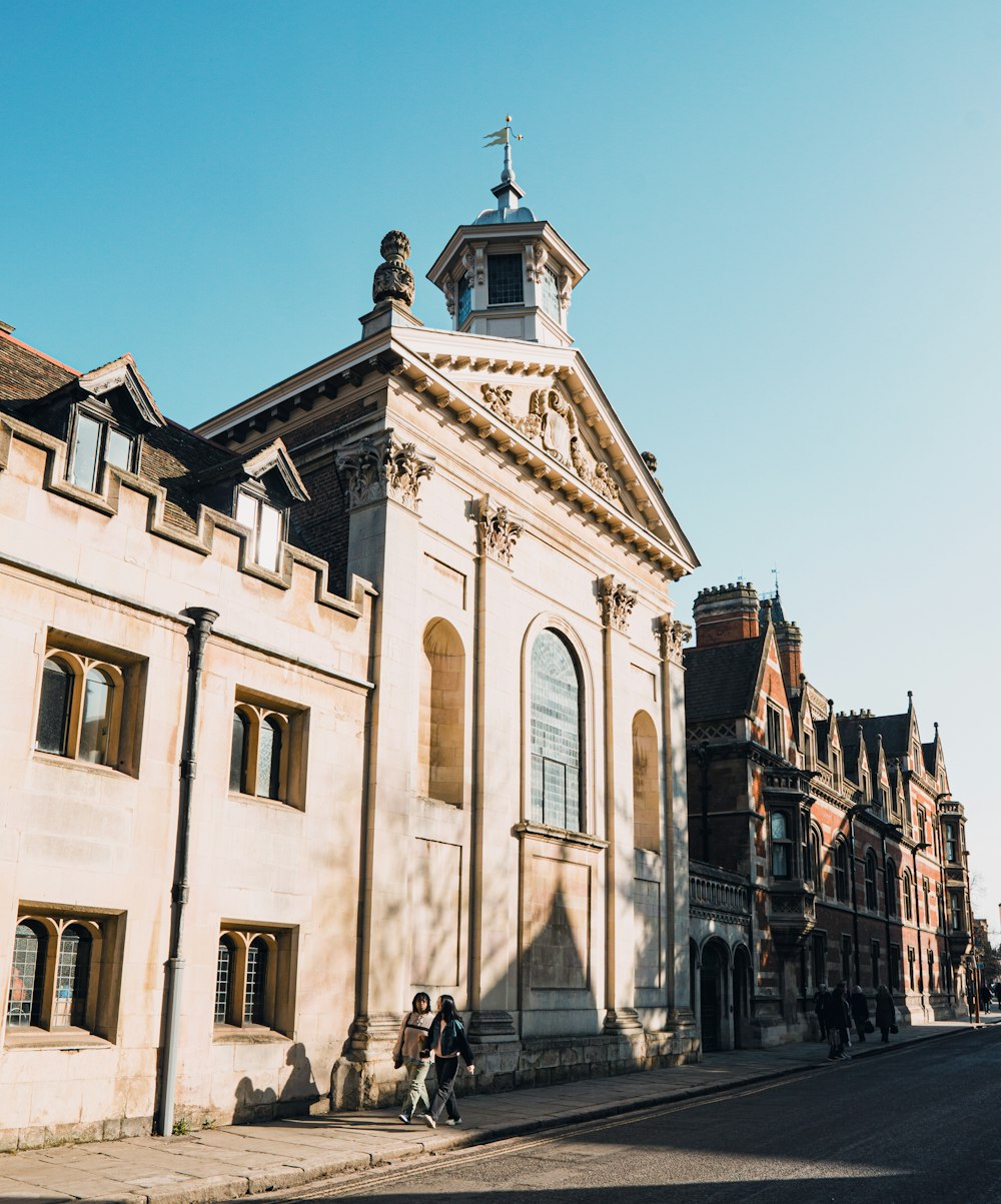 a large building with a clock tower on top of it