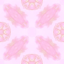 A soft pink and gold themed contact form interface with elegant floral accents