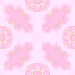 A soft pink and gold application form with delicate floral accents.