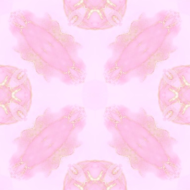 A soft pink and gold themed contact form interface with elegant floral accents