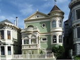 A beautifully preserved Edwardian house with ornate details.