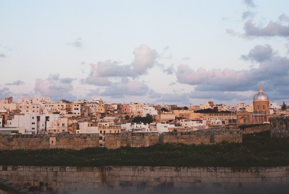 a view of a city from across the water