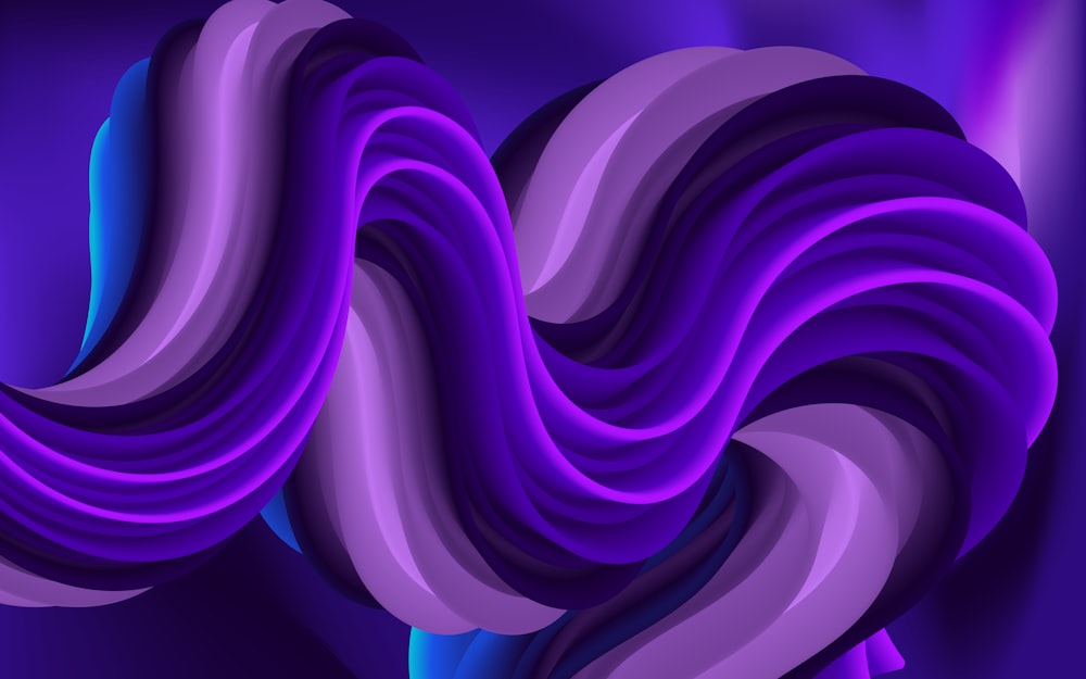an abstract purple and blue background with wavy lines