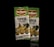 Two cartons of Del Monte Tropical Juice Blend are positioned side by side. The packaging is primarily green and white with images of tropical fruits such as pineapple, orange, and banana. The label highlights the absence of added sugars, colors, flavors, and preservatives.