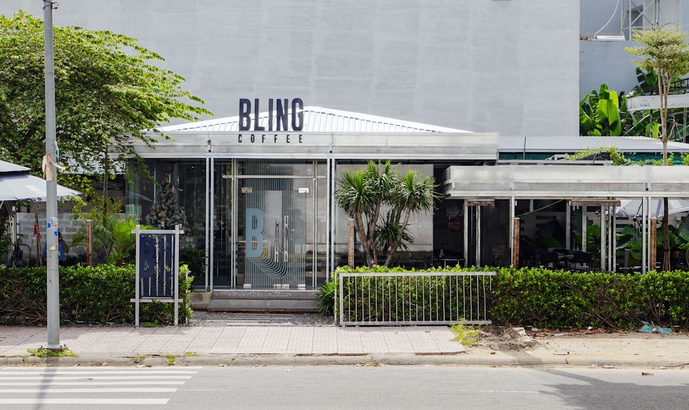 a building with a sign that reads bling