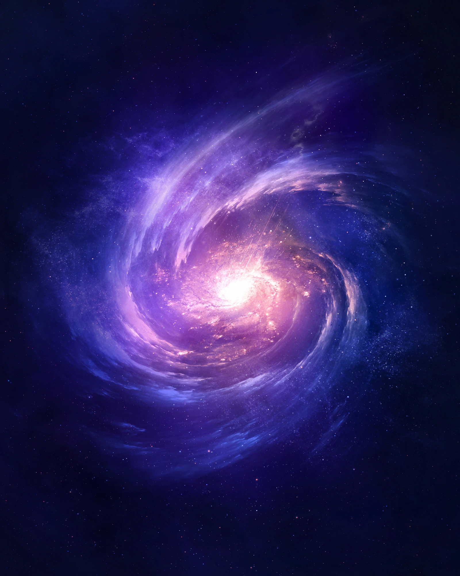 A luminous starfield — the library of all memory