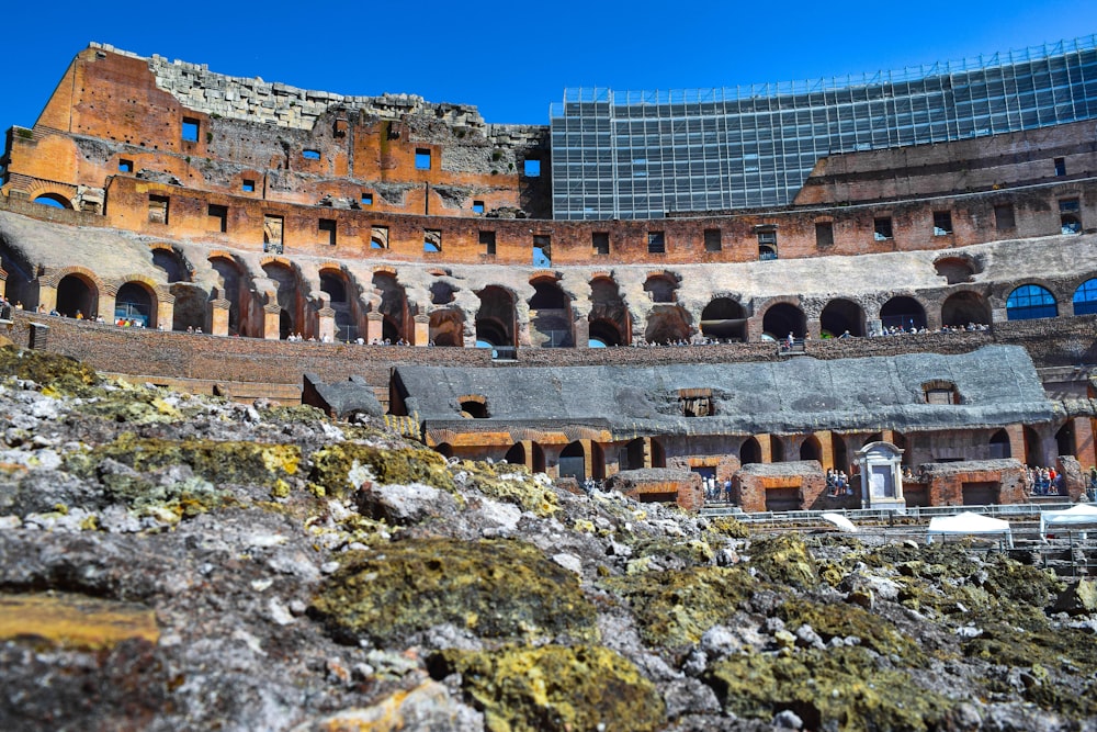 El interior de un antiguo anfetismo romano