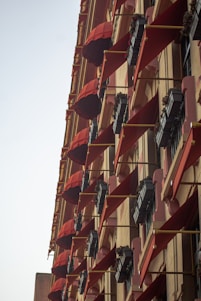 A well-designed awning installation on a commercial building.
