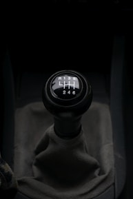 a close up of a speedometer in a car