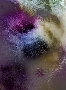 An abstract composition of layered textures blending midnight navy and pearl white hues.