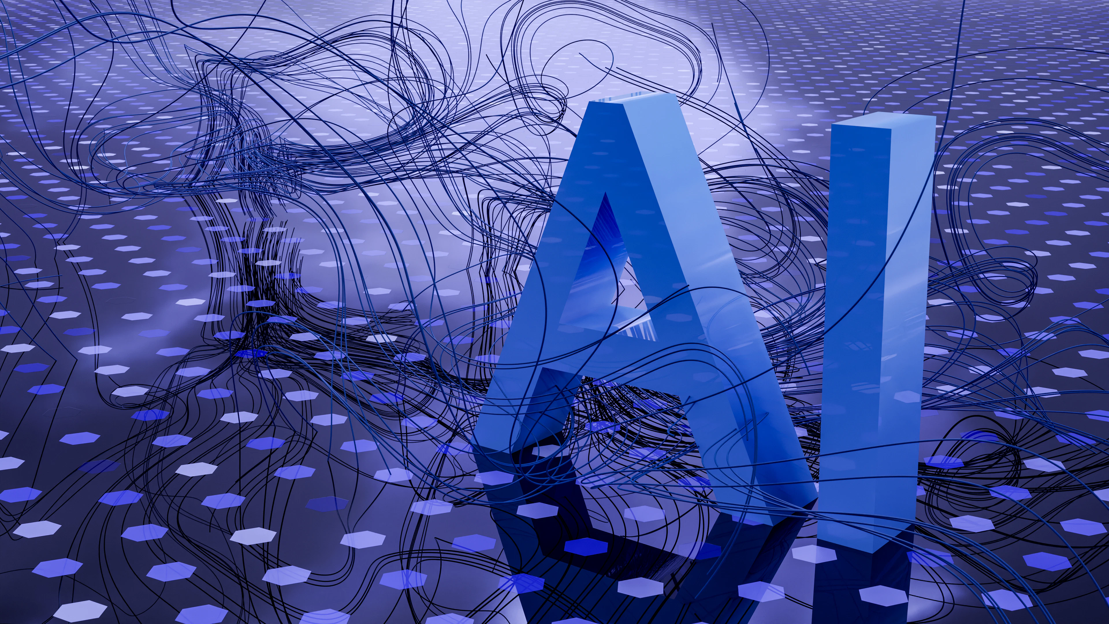 Abstract representation of artificial intelligence