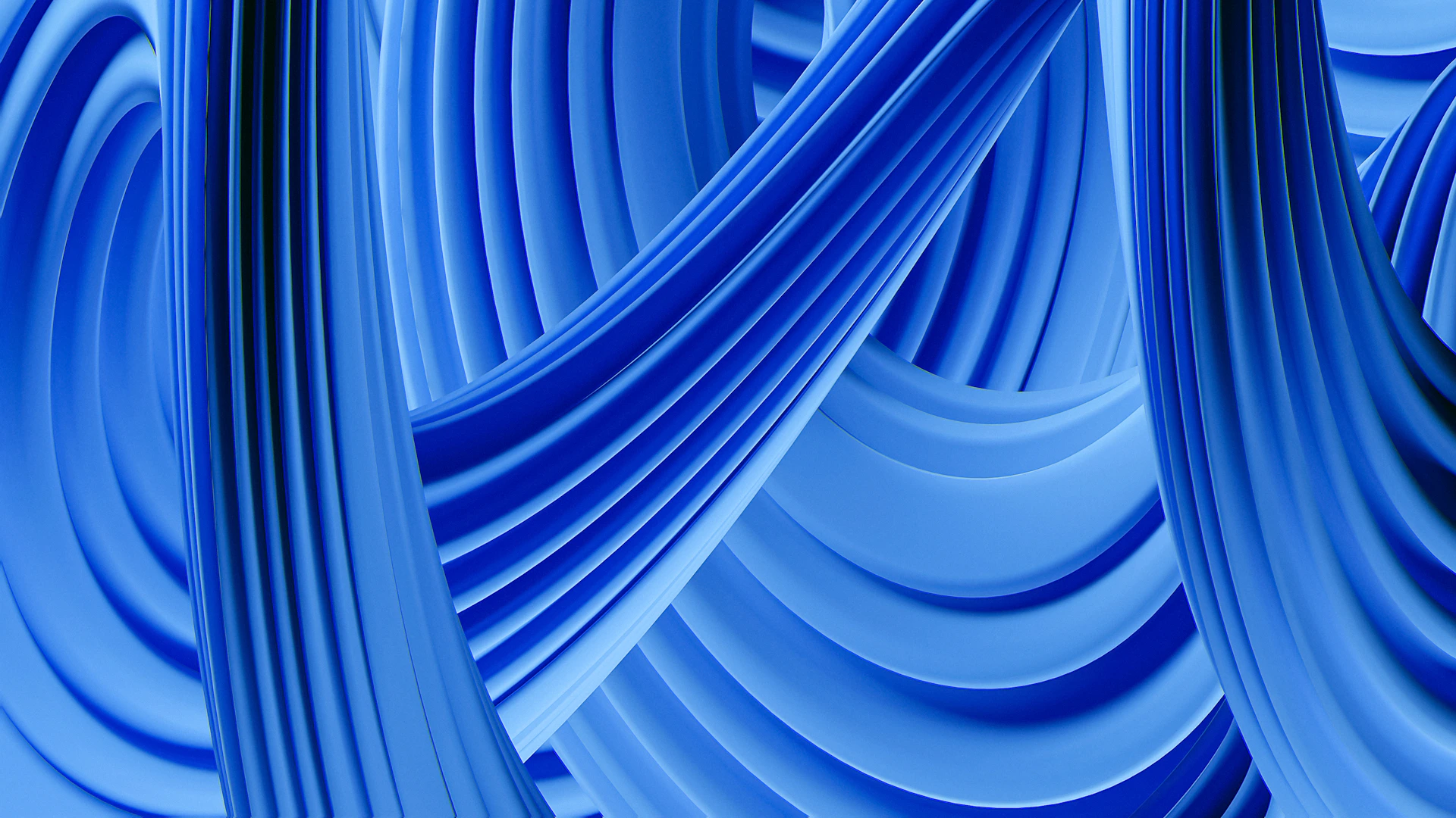 a blue abstract background with curved lines